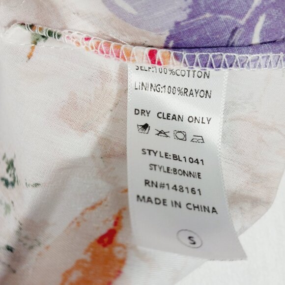 Buddy Love, NWT Bonnie Puff Sleeve Mini Dress, Love Story  Floral Small Coquette - Picture 16 of 16